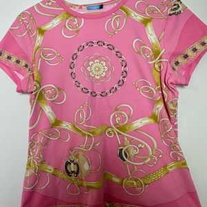 J. McLaughlin Horse Equestrian Chain Catalina Cloth Top, Size M